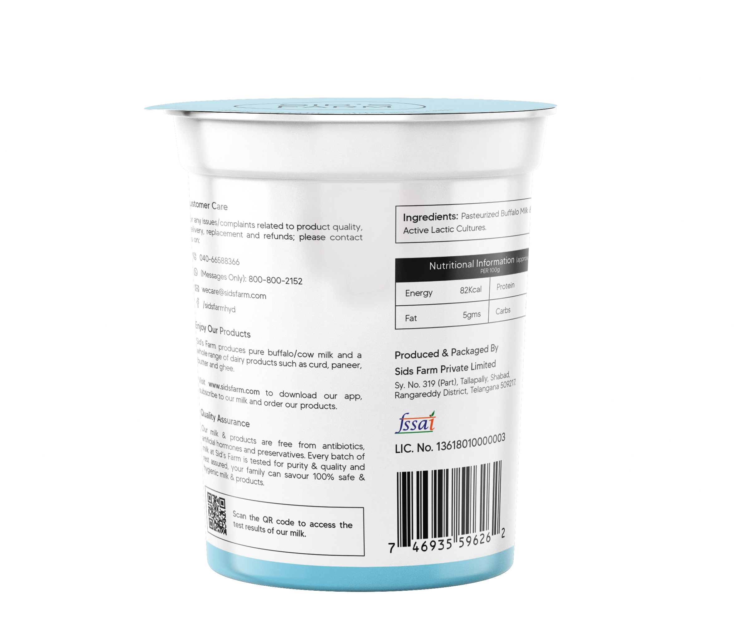 Buffalo Curd Cup(400gms)