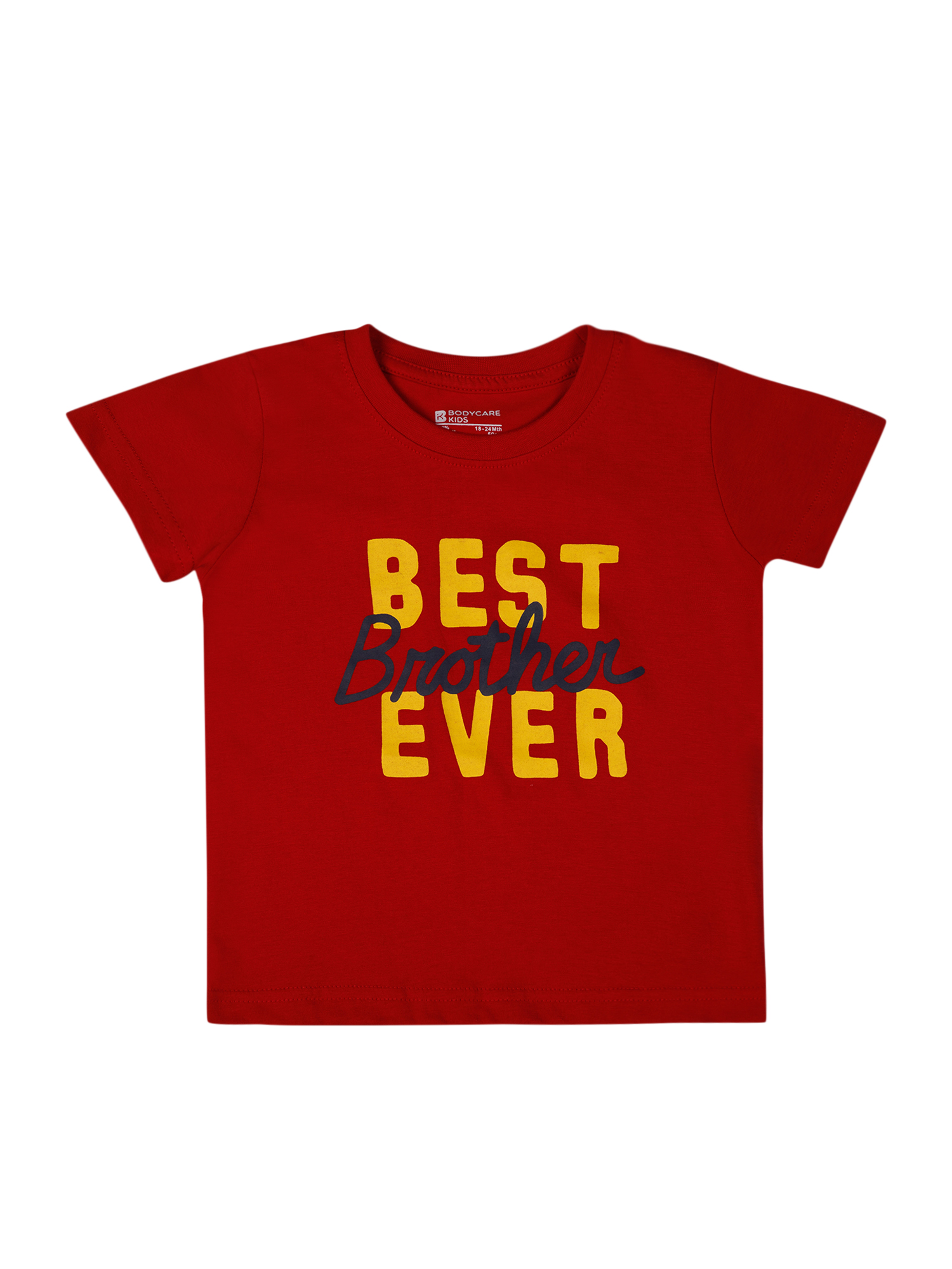 Bodycare Boys Tshirt & Shorts Set - Red & Navy 2-3Y
