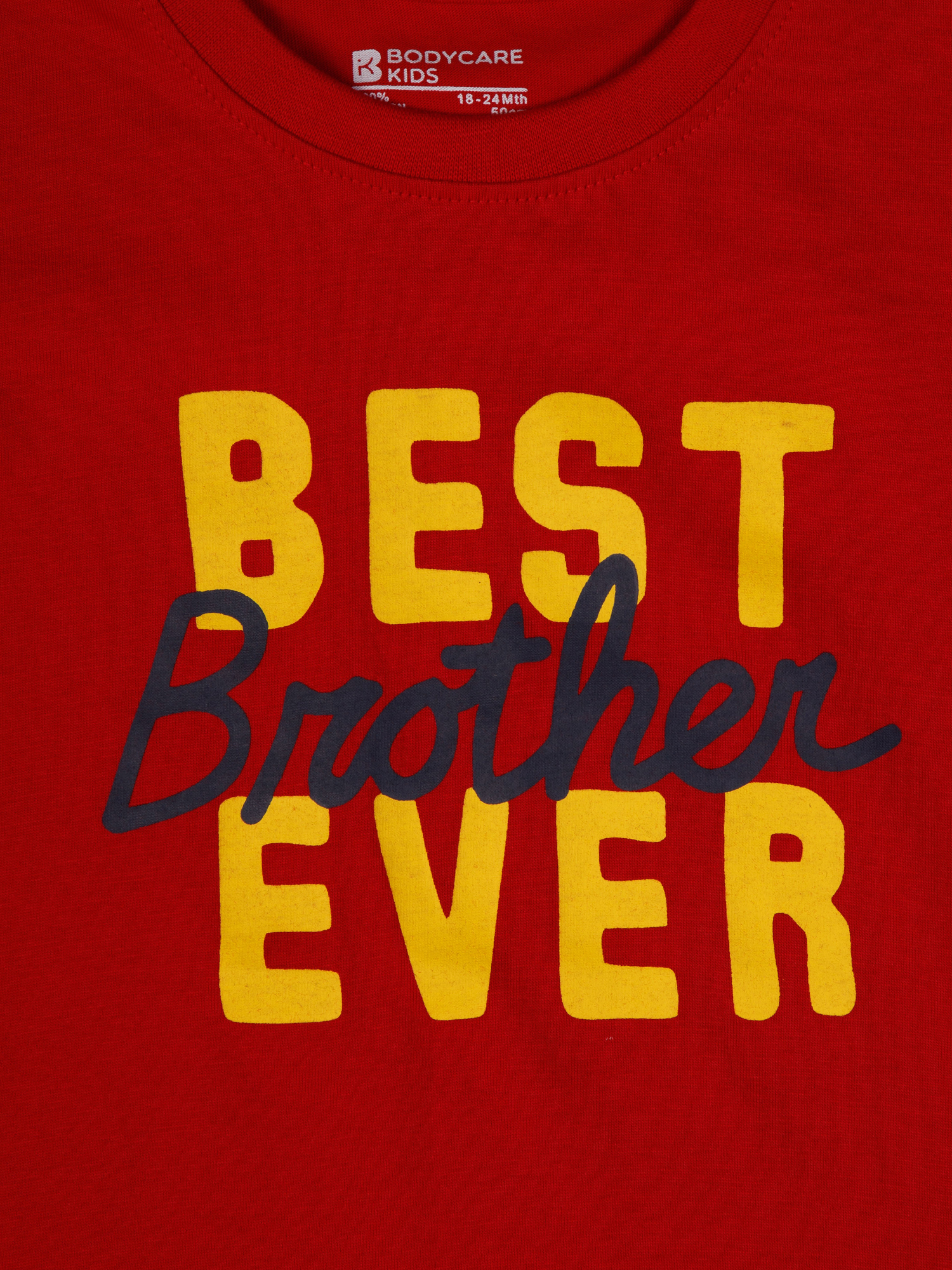 Bodycare Boys Tshirt & Shorts Set - Red & Navy 3-4Y