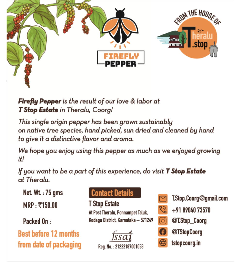 Firefly Black Pepper corns