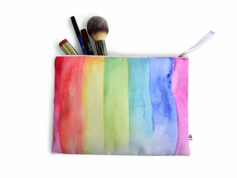 Polyester Printed Astara Multicolor Pouch