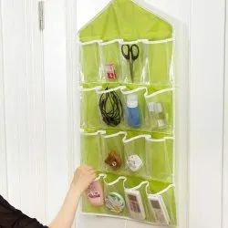 Plain Poly Canavs Printed Pouches, Shape: Square