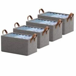 Plain Poly Canavs Printed Pouches, Shape: Square