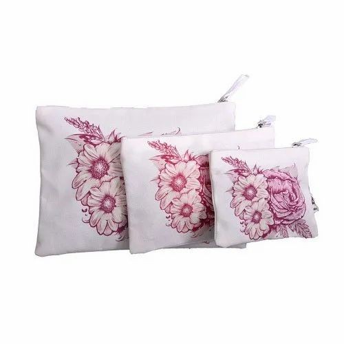 Poly Canvas Printed Pouches
