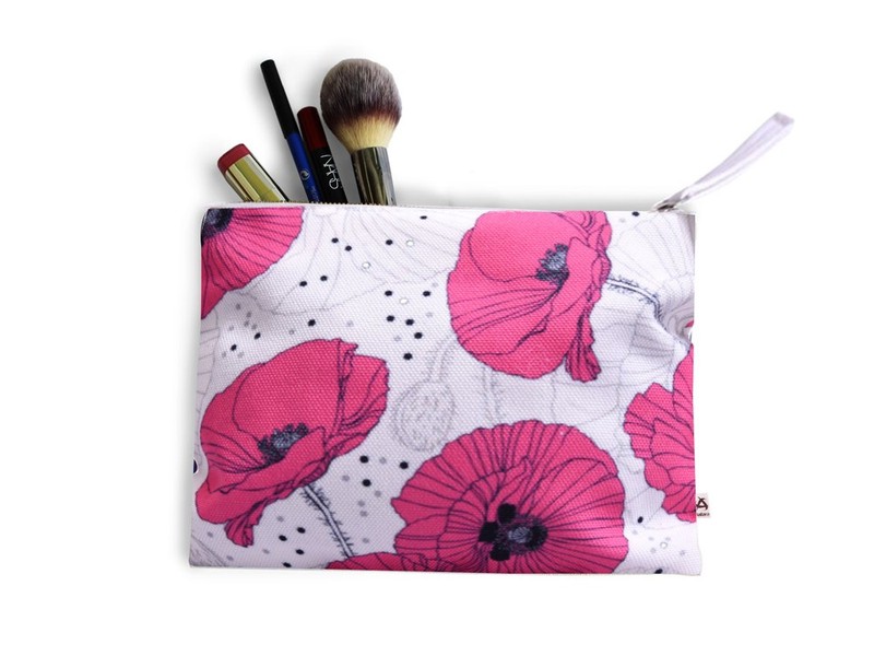 Poly Canvas Printed Pouches