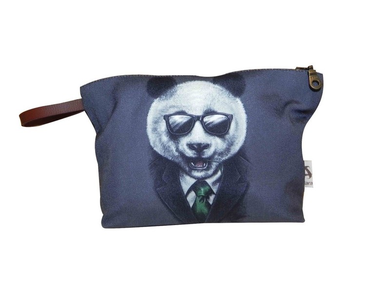 Multicolor Polyester Spacious Makeup Pouch, For Gift, Zipper