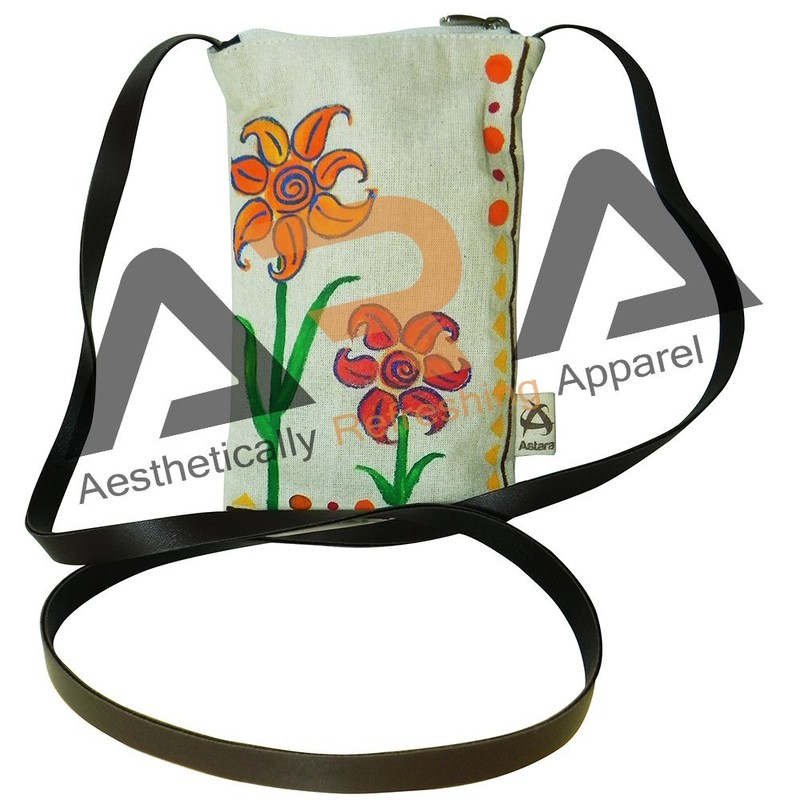 Astara Women Canvas Mobile Sling Bag, Packaging Type: Single Cellophane