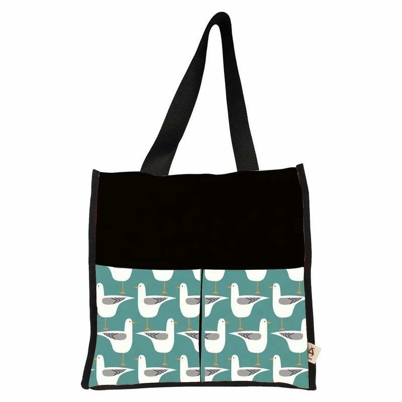 Printed Astara Poly Canvas Beach Bag