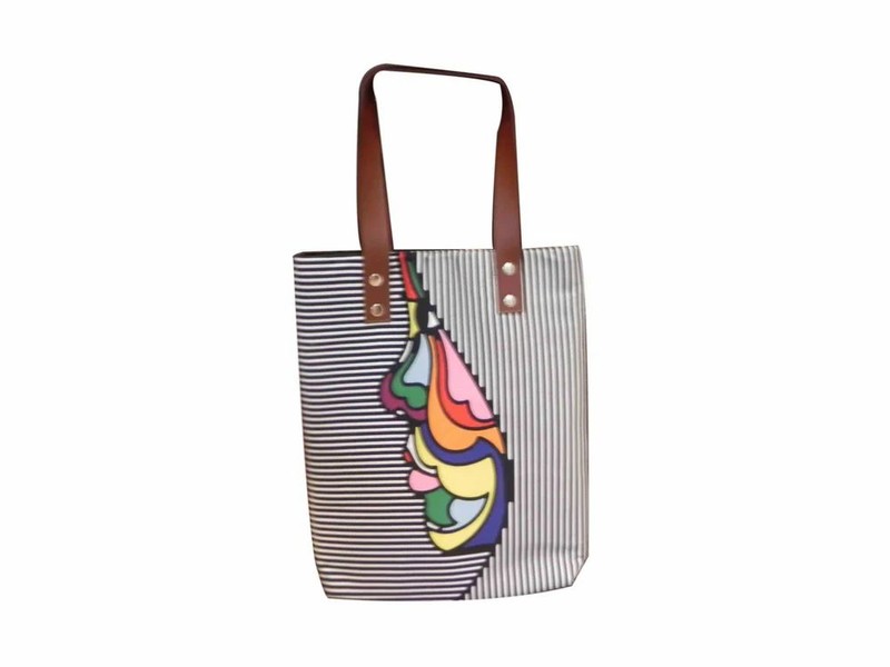 Astara Printed Canvas Tote Bag