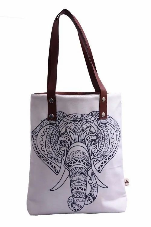 Astara printed canvas bag