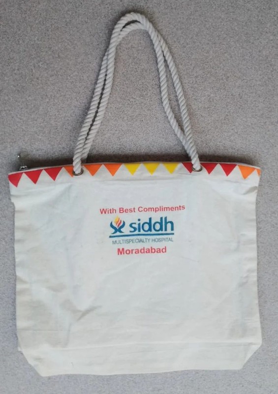 Cotton Canvas Zippered bag