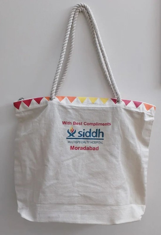 Cotton Canvas Zippered bag