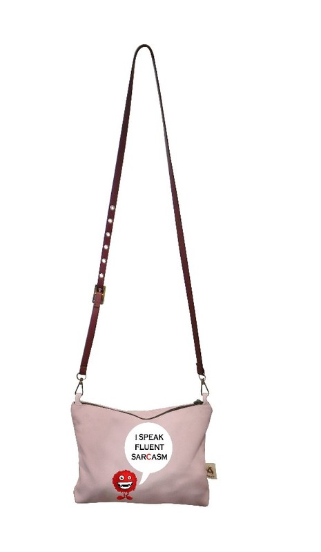 Printed Canvas Sling Bag