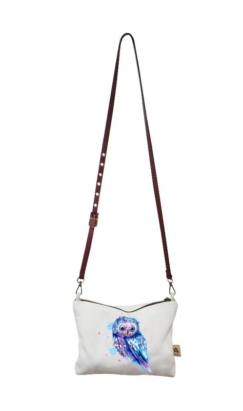 Printed Canvas Sling Bag