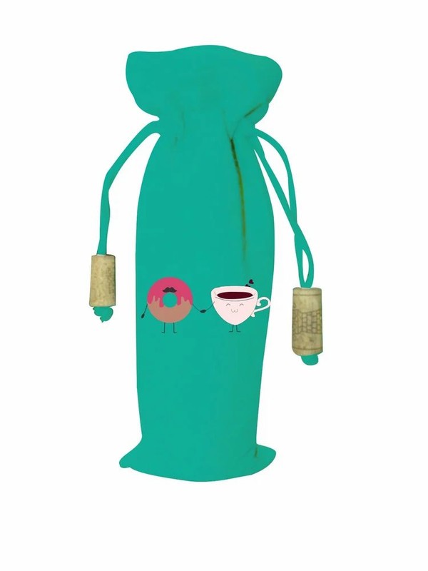 Astara Printed Wine Bag