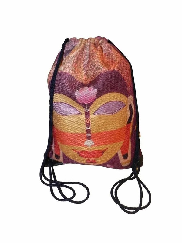 Printed Astara Poly Canvas Backpack