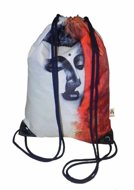 Printed Astara Poly Canvas Backpack