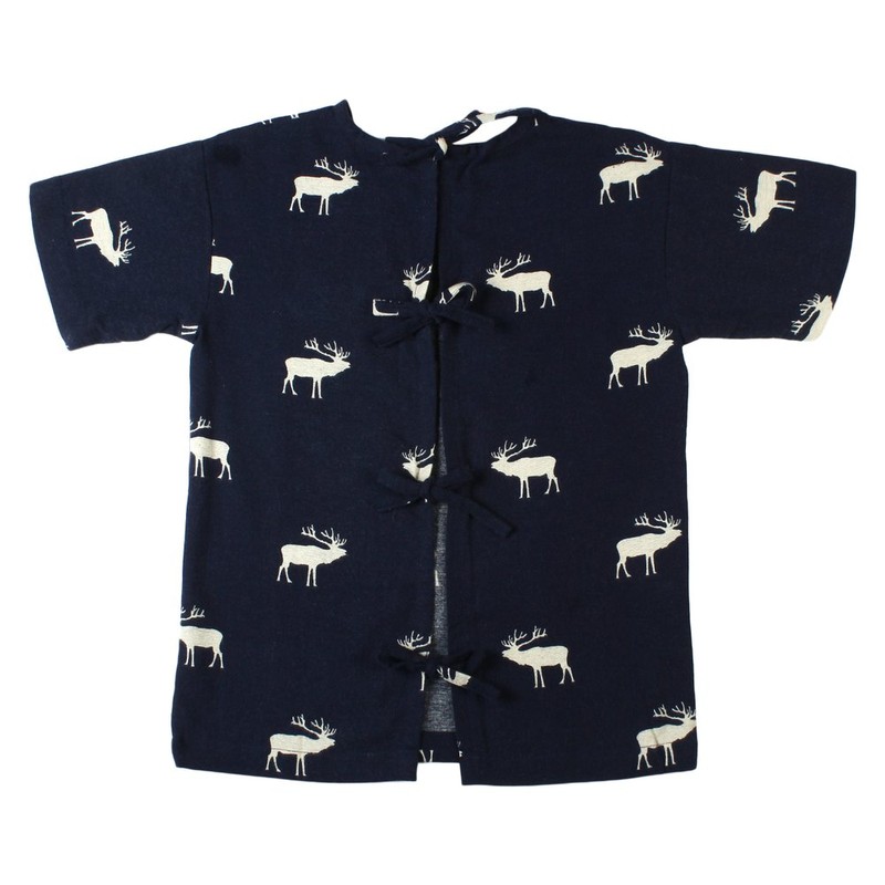 Black Pure Cotton Ara Hospital Pediatric Dress