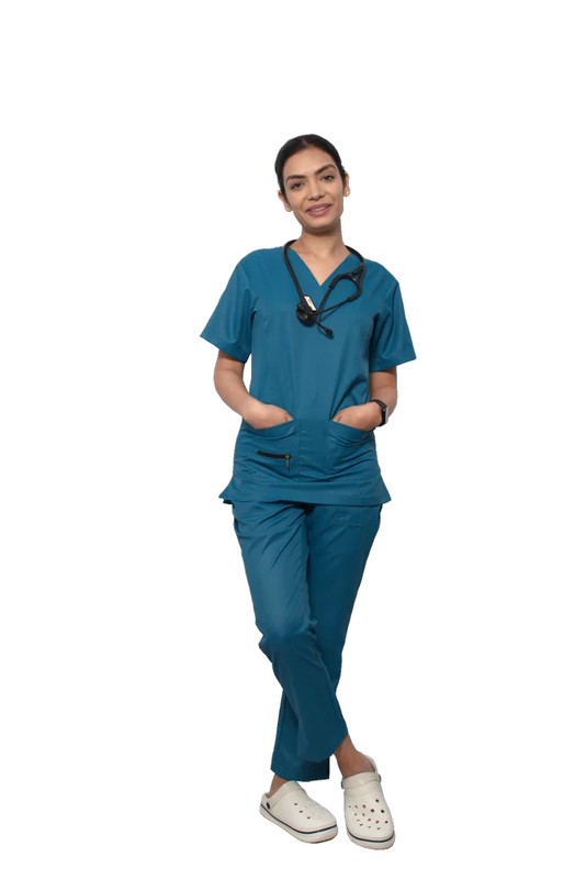 Multicolor Poly cotton Medical Scrub - Hospital Garments