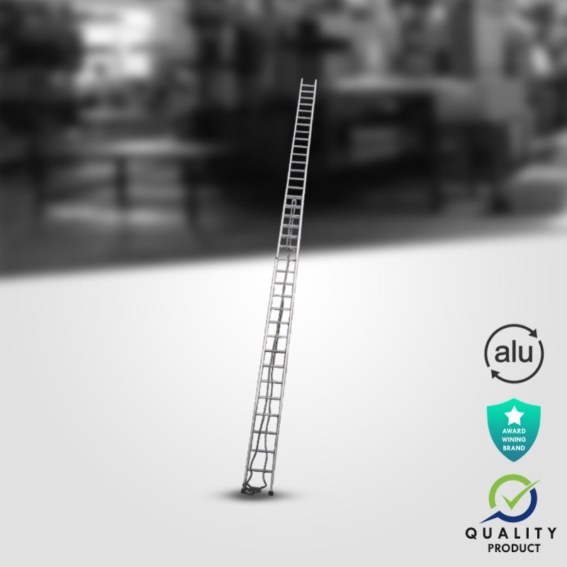 aluminium straight wall supporting extendable ladder model k 7007 height 15ft 15ft in medium 
