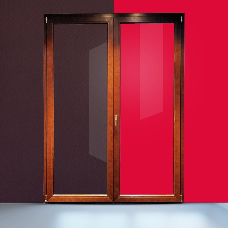 rubino double pane aluminium clad wood premium quality door in 6ft x 8ft with tilt and turn features