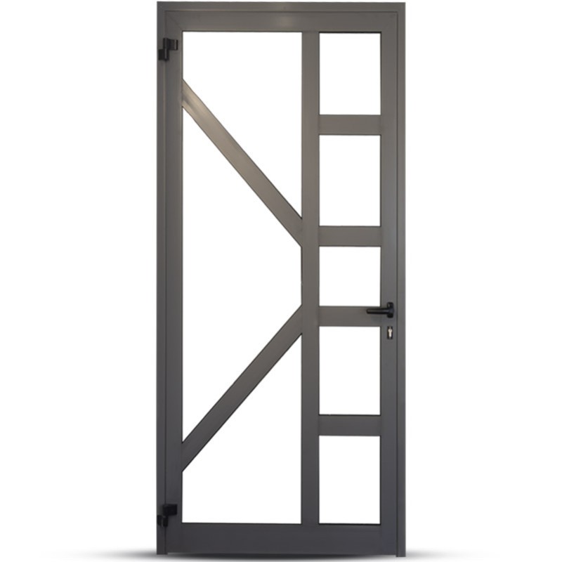 aluminium front door semi glossy grey kpd 1008 3 6 ft x 7 ft 