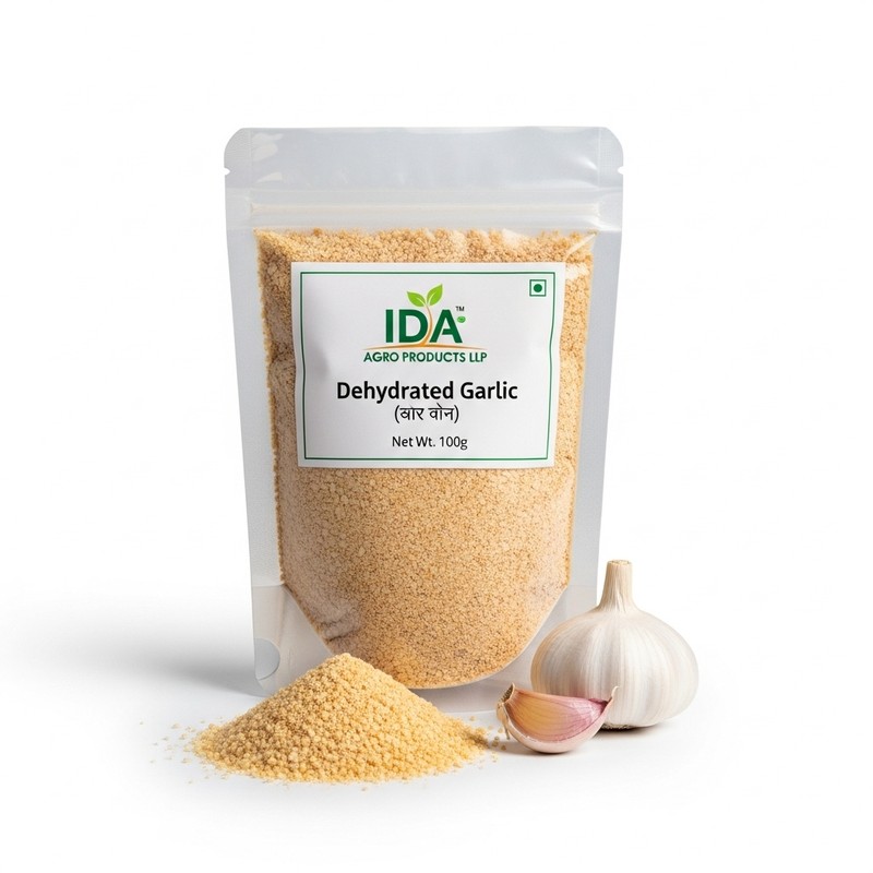 Dehydrated Garlic (Allium sativum) - 100 gram by Ida Agro Products LLP