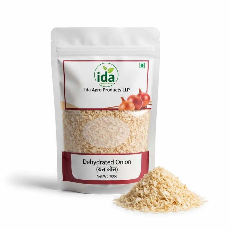 Dehydrated Onion (Allium cepa) - 100 gram by Ida Agro Products LLP